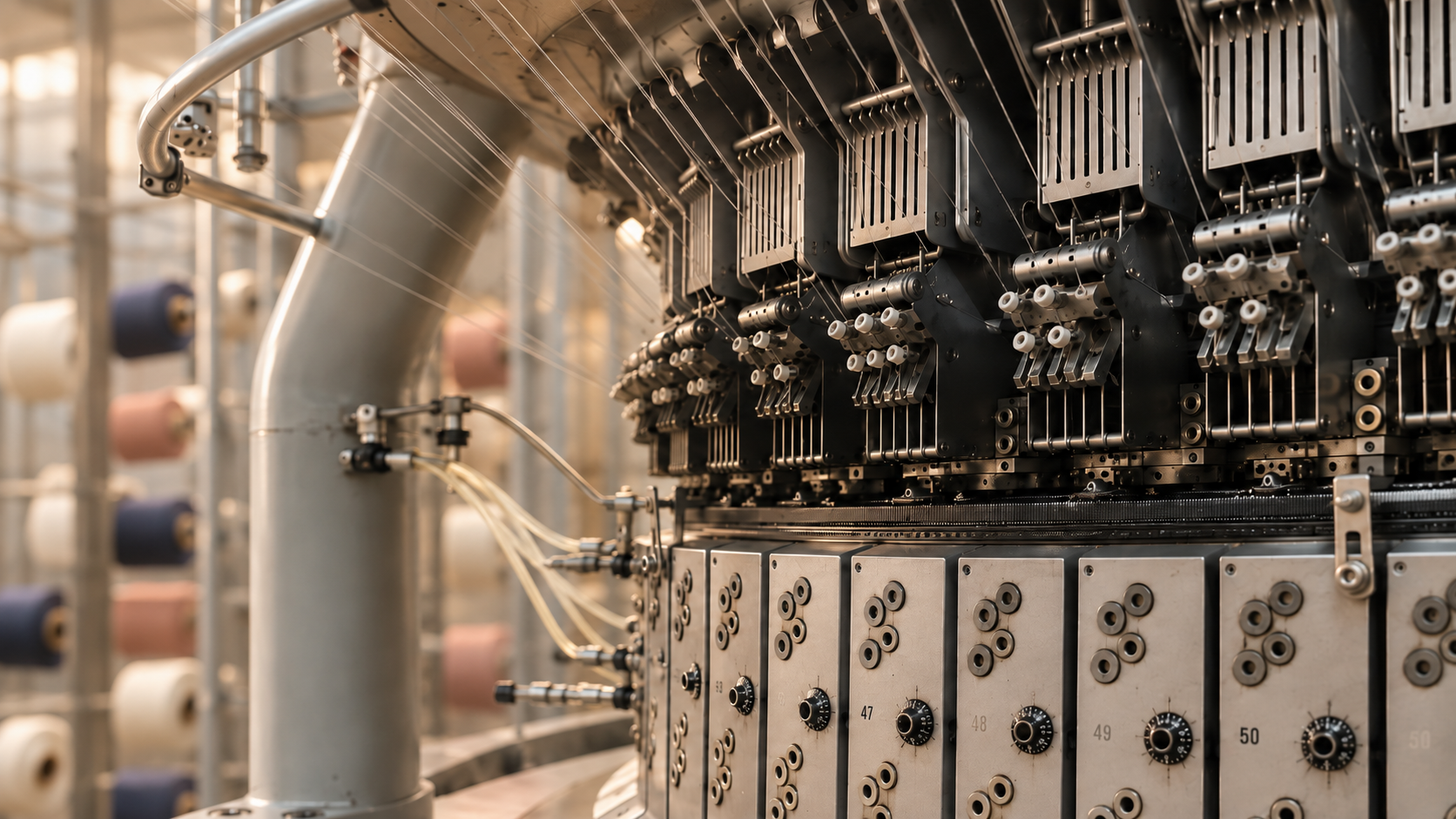 Technical details of circular knitting machinery